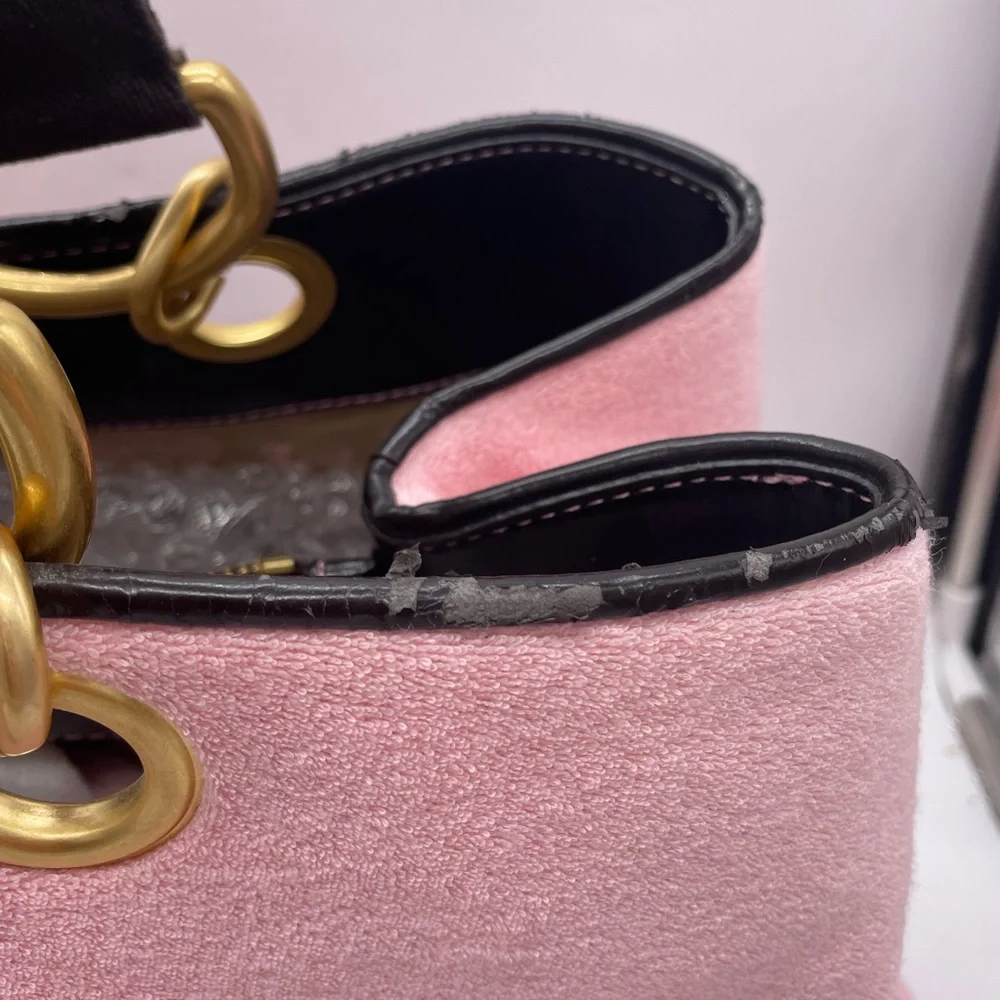 π
β¨π©·Vintage XL Juicy Couture Pink and Brown Y2K Bag - Picture 8 of 17